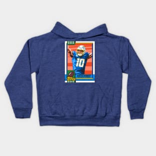 Retro Justin Herbert Card Kids Hoodie